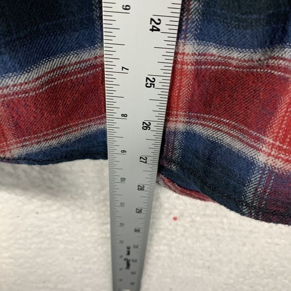 Vans Shirt Mens Medium Multicolor Checkered Flannel Cotton Tailored Fit 8418 - Picture 5 of 8